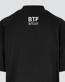 AIZZA_BTF. Oversized T-shirt dress black.white