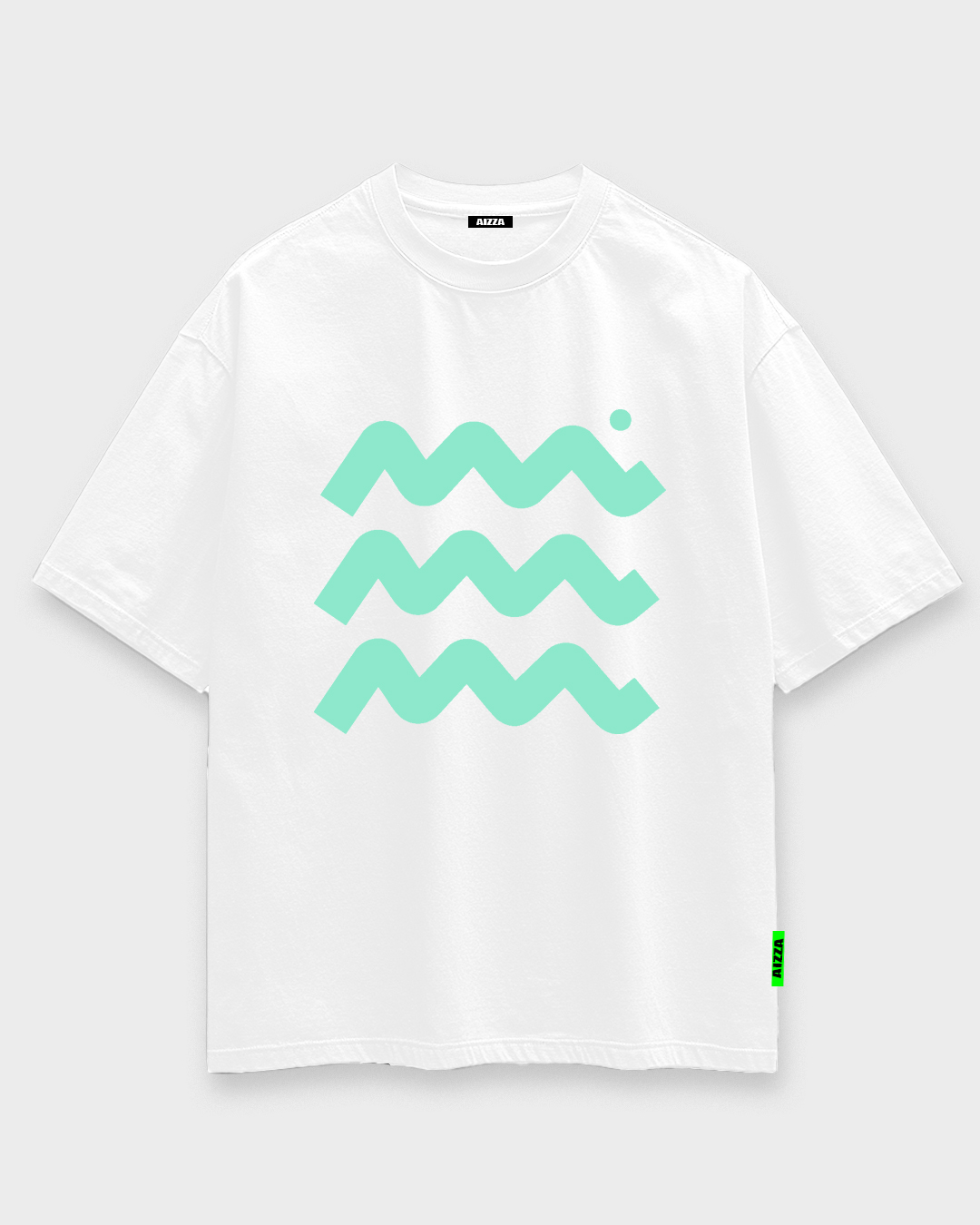 AIZZA_BTF.T-shirt white.aqua