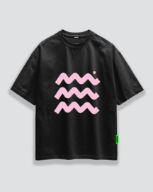 AIZZA_BTF.T-shirt black.Pink