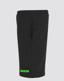 AIZZA Ultra heavy Sweatshort pants. black.neongreen
