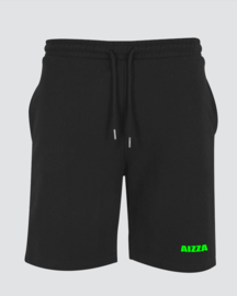 AIZZA Ultra heavy Sweatshort pants. black.neongreen