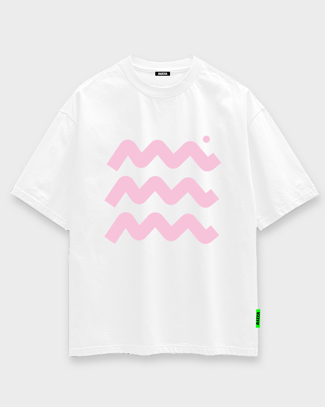 AIZZA_BTF.T-shirt white.Pink