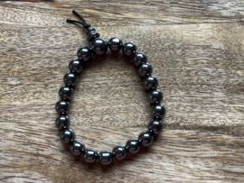 Powerbead armband Hematiet