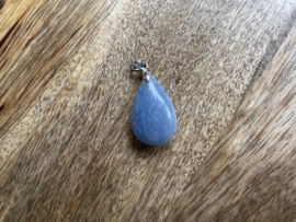 The drop of blauwe Kwarts - edelsteen hanger