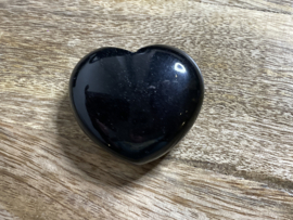 Obsidiaan Zwart edelsteen hart 45mm