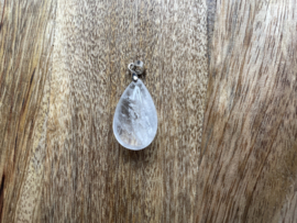 The drop of bergkristal - edelsteen hanger