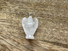 Bergkristal engelen hanger 20 mm