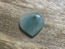 Aventurijn Groen edelsteen hart 40mm
