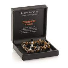 Tijgeroog Ruby Mania armband nugget