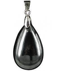 The drop of Hematiet - edelsteen hanger