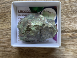 Chrysopraas in doosje