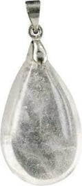 The drop of bergkristal - edelsteen hanger