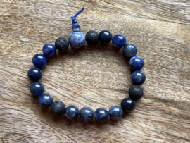 Sodaliet Powerbead mannen armband