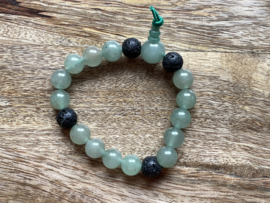 Aventurijn groen Powerbead mannen armband