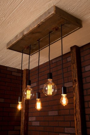 Steigerhouten hanglamp