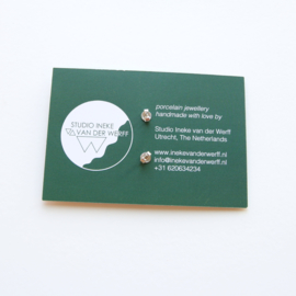 DOTS ear studs, green