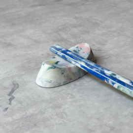 MARBLE cutlery rest #04 glazed