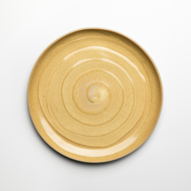 STUCCO lunch plate, yellow