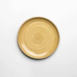 STUCCO pastry plate, yellow