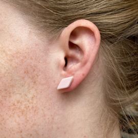 MARSHMALLOW ear studs, small, pink