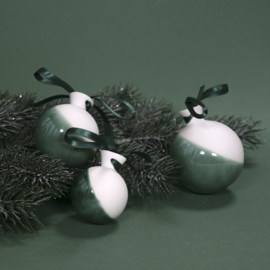 ALS GEGOTEN kerstbal, groen