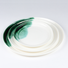 ALS GEGOTEN plates, bronze green