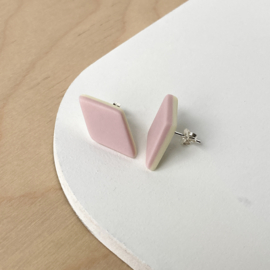 MARSHMALLOW ear studs, large, pink