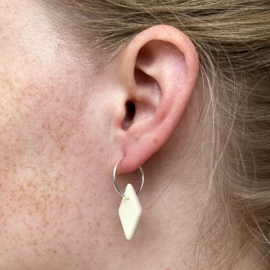 MARSHMALLOW earrings, large, pink