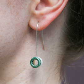 TUBE oorhangers, groen