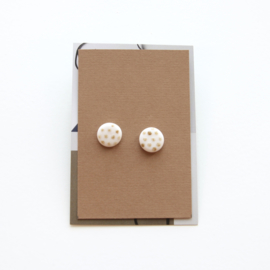 DOTS ear studs, ochre