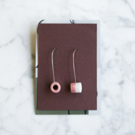 TUBE ear hangers, rutile pink