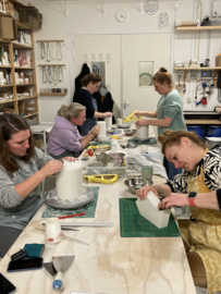 Porselein cursus - meerdelige mal maken