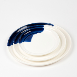 ALS GEGOTEN plates, cobalt blue