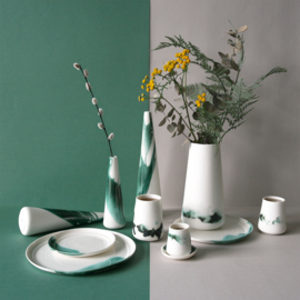 ALS GEGOTEN plates, bronze green