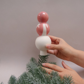 ALS GEGOTEN kerst piek, roze