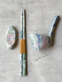 MARBLE gift set "pink/green" glazed