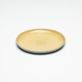 STUCCO pastry plate, yellow