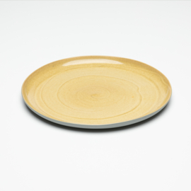 STUCCO lunch plate, yellow