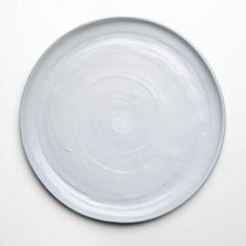 STUCCO dinner plate, white