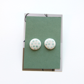 DOTS ear studs, green