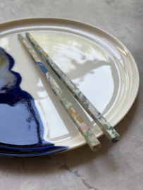 MARBLE chopsticks #03 unglazed