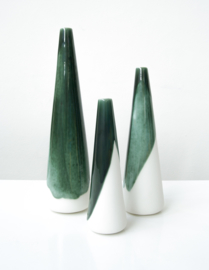 ALS GEGOTEN large vase, bronze green