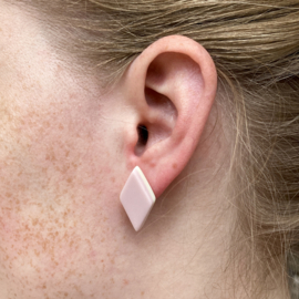MARSHMALLOW ear studs, large, pink