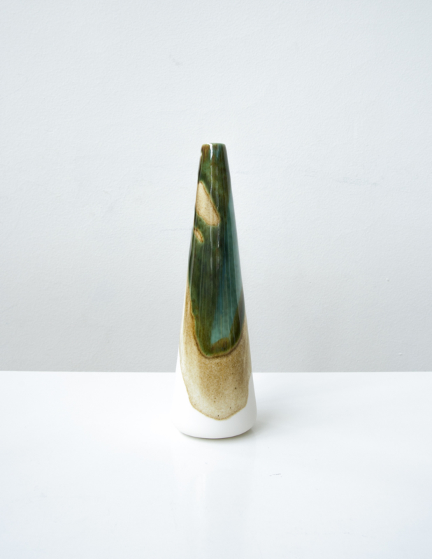 ALS GEGOTEN small vase, bronze+iron