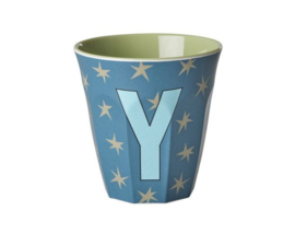 Melamine alfabet beker letter Y - Rice