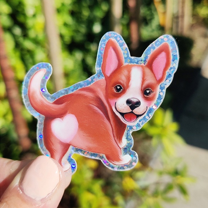 Sticker Hond - Aniet Illustration