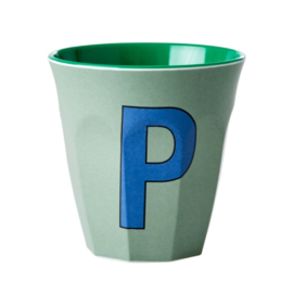 Melamine alfabet beker Letter P | Rice