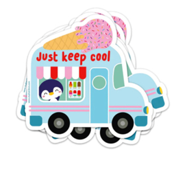 Sticker Just keep cool - Studio Inktvis