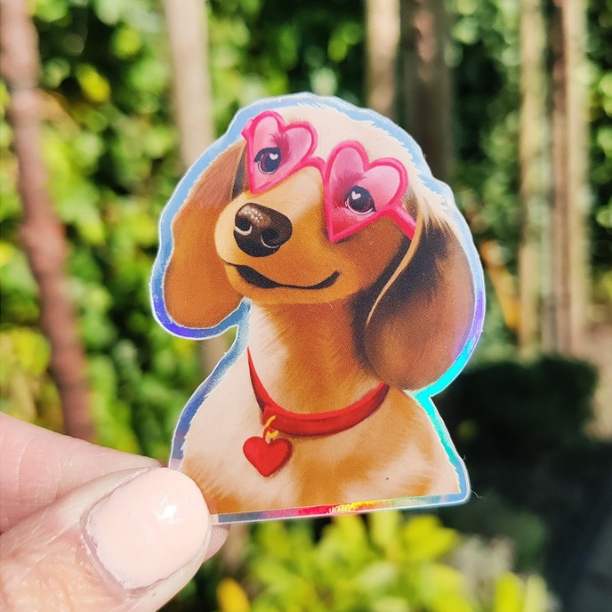 Sticker Teckel - Aniet Illustration