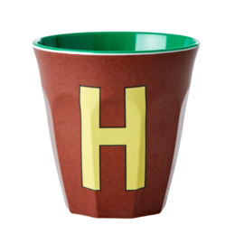 Melamine alfabet beker Letter H | Rice